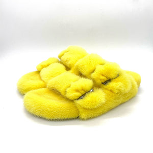 Real Mink Sandals Mink House Slippers Fur Slides