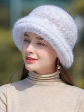 Load image into Gallery viewer, Ladies Mink Fur Bucket Hat
