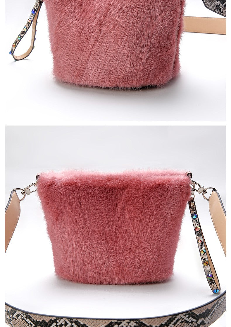 Ladies Mink Fur Shoulder Bag