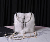 Ladies Mink Fur Shoulder Bucket Bag