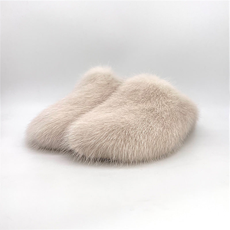 Mink Mule Slippers Clog Slides
