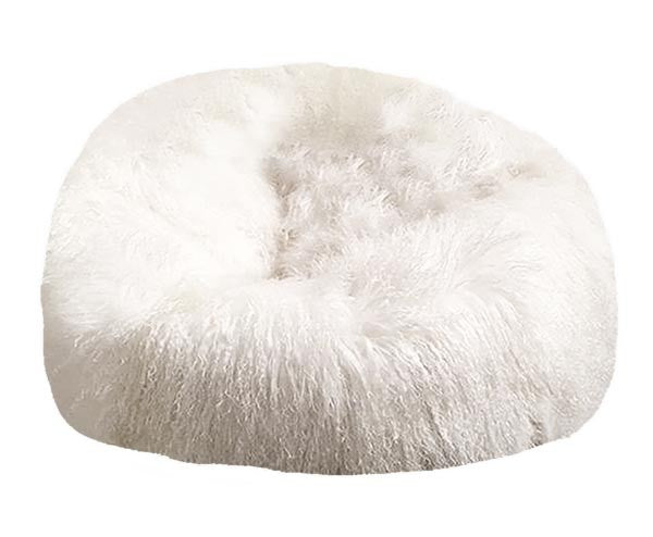 Mongolian Sheep Fur Fluffy Fuzzy BeanBag Chair
