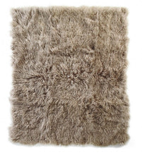 Load image into Gallery viewer, Mongolian Sheep Wool Bed Real Fur Throw Blanket
