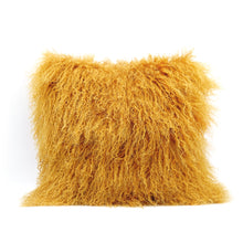 Load image into Gallery viewer, Mongolian Sheep Wool Bed Real Fur Pillow Cushion

