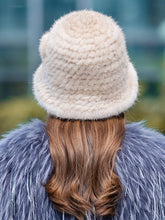 Load image into Gallery viewer, Women&#39;s Mink Fur Bucket Hat
