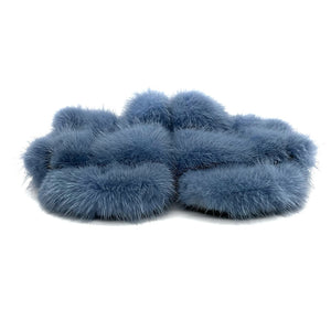 Real Mink Sandals Mink House Slippers Fur Slides