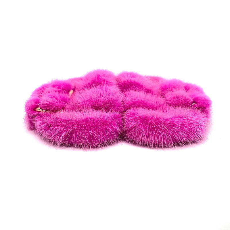 Real Mink Sandals Mink House Slippers Fur Slides