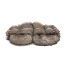 Load image into Gallery viewer, Real Mink Sandals Mink House Slippers Fur Slides
