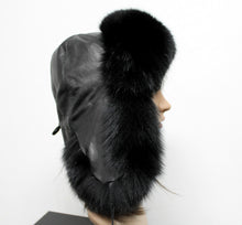 Load image into Gallery viewer, The Ladies Fox Fur Pilot Trapper Hat
