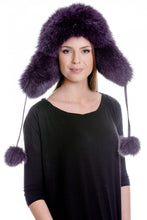 Load image into Gallery viewer, The Ladies Fox Fur Pilot Trapper Hat
