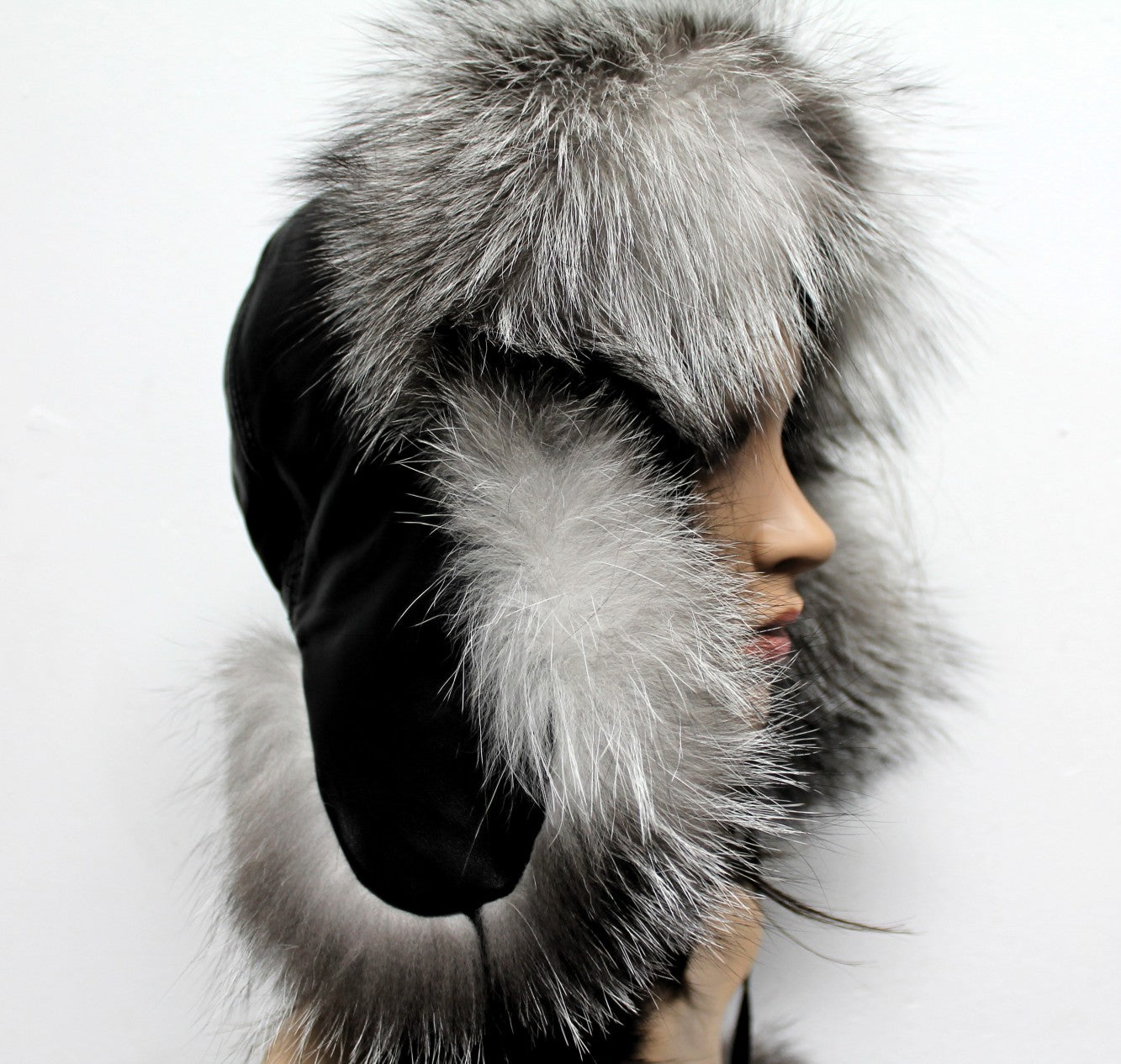 The Ladies Fox Fur Pilot Trapper Hat