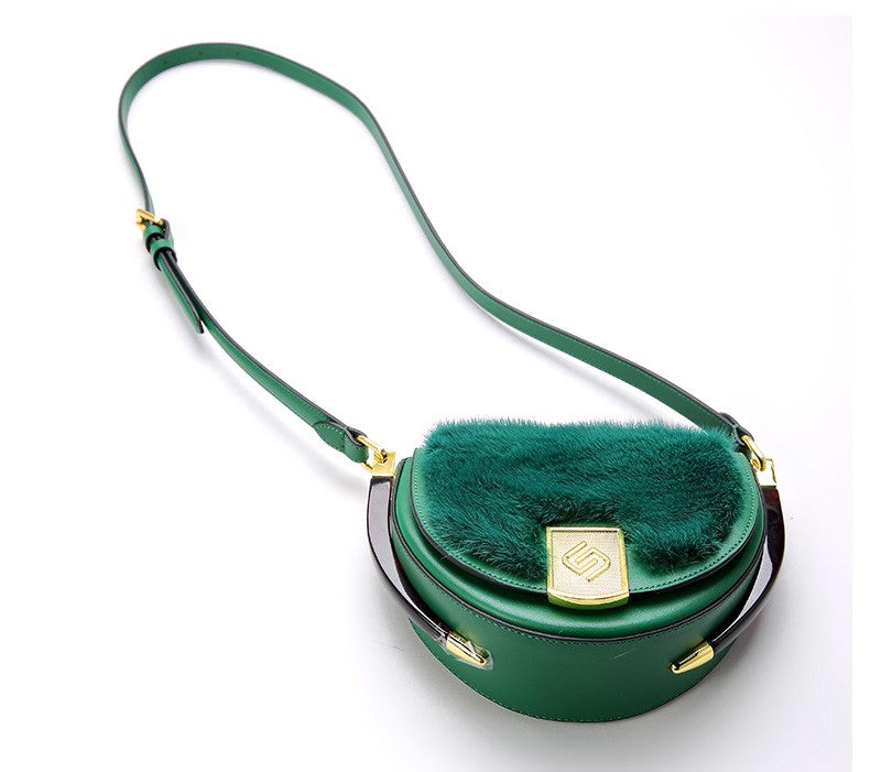 Women Mink Cross Body Bag