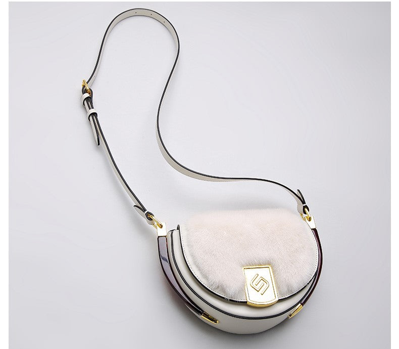 Women Mink Cross Body Bag