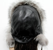 Load image into Gallery viewer, The Ladies Fox Fur Pilot Trapper Hat

