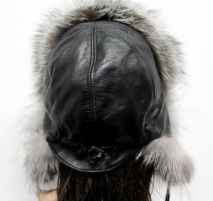 The Ladies Fox Fur Pilot Trapper Hat